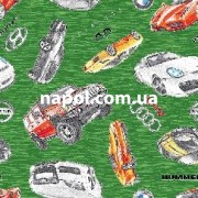 Детские коврики для мальчиков Иномарки зеленые