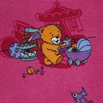Детский ковер розовый FUNNY BEAR 66