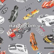 Ковровое покрытие для детей Иномарки серые